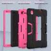 TCL Tab 8 LE/WiFi Hybrid Silicone Tablet Case Holder (Black Rose Red) - 3
