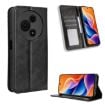 TCL 605/60 SE Leather Phone Case with Magnetic Buckle (Black) - 1