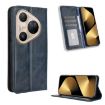 Huawei Pura 80 Ultra 5G Leather Case, Magnetic Buckle, Blue Retro Texture - 1
