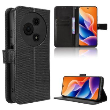 TCL 605/60 SE Black Diamond Texture Leather Phone Case - 1