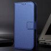 TCL 605/60 SE Blue Leather Phone Case - Diamond Texture Design - 2