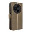 TCL 605/60 SE Brown Diamond Texture Leather Phone Case - 3