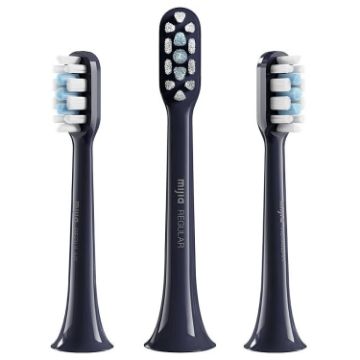 Xiaomi Mijia 3pcs Brush Head for T301/T302 Sonic Toothbrush (Black) - 1