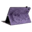 Galaxy Tab 9+ Case: Purple Butterfly Rose Embossed Leather Cover - 5
