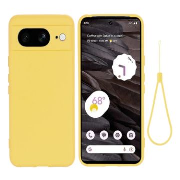 Google Pixel 8 Yellow Silicone Shockproof Phone Case - 1