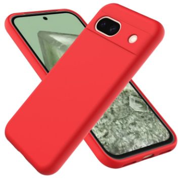 Google Pixel 8a Red Silicone Shockproof Case - Pure Color Edition - 1