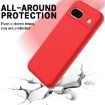 Google Pixel 8a Red Silicone Shockproof Case - Pure Color Edition - 3