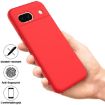 Google Pixel 8a Red Silicone Shockproof Case - Pure Color Edition - 4