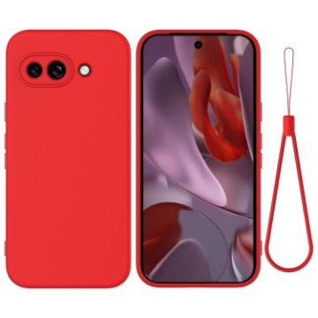 Pixel 9a Red Silicone Shockproof Case - Pure Color - 1