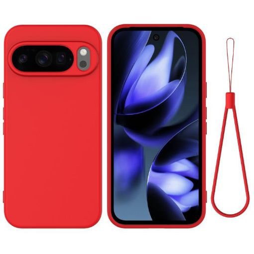 Google Pixel 10 Pro Red Silicone Shockproof Phone Case - 1
