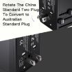 Yesido MC-10 Universal Travel Adapter: 3 USB + Type-C Ports, Black - 4