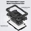 Lenovo Tab K9/One Silicone Hybrid Tablet Case with Strap (Black) - 3