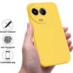 Realme Narzo 60x Solid Yellow Dropproof Silicone Phone Case - 2