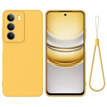 Realme 14x Global Yellow Liquid Silicone Dropproof Phone Case - 1