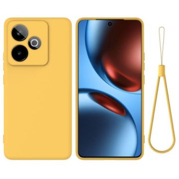 Realme GT 7/GT 7T 5G Yellow Liquid Silicone Dropproof Case - 1