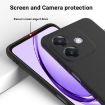 OPPO A3x Solid Color Silicone Dropproof Full Coverage Case (Black) - 4