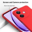OPPO A3x Red Liquid Silicone Dropproof Full Coverage Case - 4