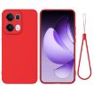 OPPO Reno13 Pro 5G Red Silicone Dropproof Full Coverage Case - 1