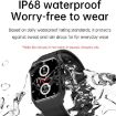 E530 1.91" IP68 Leather Smart Watch ECG/Non-invasive Blood Sugar, Brown - 4