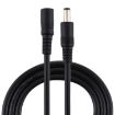 8A 5.5x2.1mm Female-Male DC Power Extension Cable (Black) - 1