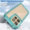 Motorola Edge 50 Neo Colorful Acrylic Hybrid TPU Case - Blue - 3