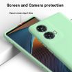 Moto G85 Green Liquid Silicone Dropproof Full Coverage Case - 4