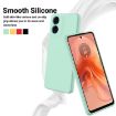 Moto E14 Green Liquid Silicone Dropproof Full Coverage Case - 3