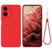 Moto G35 Red Silicone Dropproof Full Coverage Case by Motorola - 1