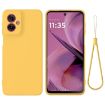 Moto G55 Yellow Silicone Dropproof Full Coverage Phone Case - 1