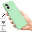 Moto G55 Solid Color Liquid Silicone Dropproof Case (Green) - 2