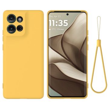 Moto G75 Yellow Silicone Dropproof Full Coverage Phone Case - 1