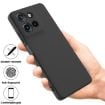 Moto G Power 2025 Black Liquid Silicone Dropproof Phone Case - 2