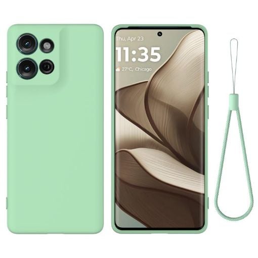 Moto G 2025 Dropproof Green Silicone Full Coverage Case - 1