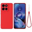Moto G Stylus 5G 2025 Red Silicone Dropproof Full Coverage Case - 1