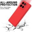 Moto G Stylus 5G 2025 Red Silicone Dropproof Full Coverage Case - 5