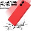 Moto G04S/E14 4G Silicone Dropproof Full Coverage Case (Red) - 5