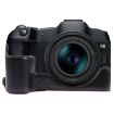 For Canon EOS R8 PU Leather Camera Half Case Base, 1/4" Thread, Black - 1