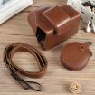 Canon EOS R50 Magnetic Leather Camera Case Bag with Strap - 4