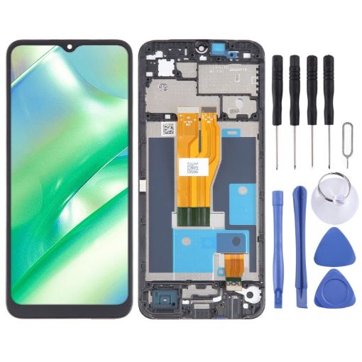 Realme C33 OEM LCD Screen Digitizer Assembly with Frame - 1
