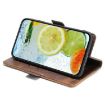 Realme P3 Ultra 5G Leather Case, Contrast Buckle (Lt Brown+Green) - 4