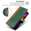 Realme P3 Ultra 5G Leather Case, Contrast Buckle (Lt Brown+Green) - 6