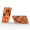 Realme 12+ 5G Global Punk Armor Phone Case with Holder (Orange) - 4