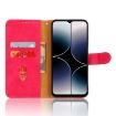 Ulefone Note 16 Pro Rose Red Magnetic Flip Leather Phone Case - 4
