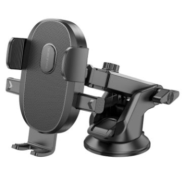 Borofone BH93 Grand Car Holder Black - One-button Console Mount - 1