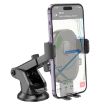 Borofone BH93 Grand Car Holder Black - One-button Console Mount - 2