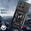 Moto G15 Black Case with Sliding Camera Cover - TPU+PC Design - 4