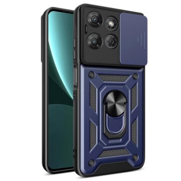 Moto G Power 2025 Case with Sliding Camera Cover - Blue TPU+PC - 1