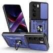 Realme C75/14x 5G Case with Sliding Camera Cover - Blue TPU Hybrid PC - 1