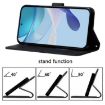 Tecno Camon 40 Premier 3D Embossed Crossbody Flip Phone Case, Black - 5