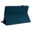 Galaxy Tab S4 10.5 Butterfly Flower Embossed Leather Case (Blue) - 5